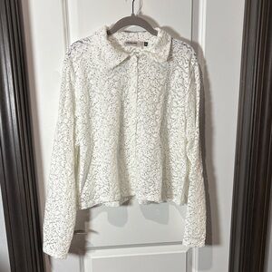 Elegant White Lace Blouse